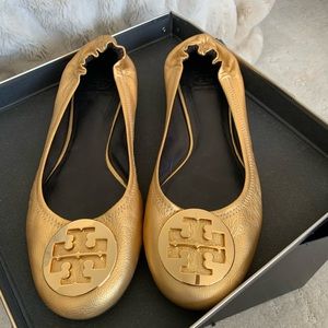 Gold Tort Burch flats!